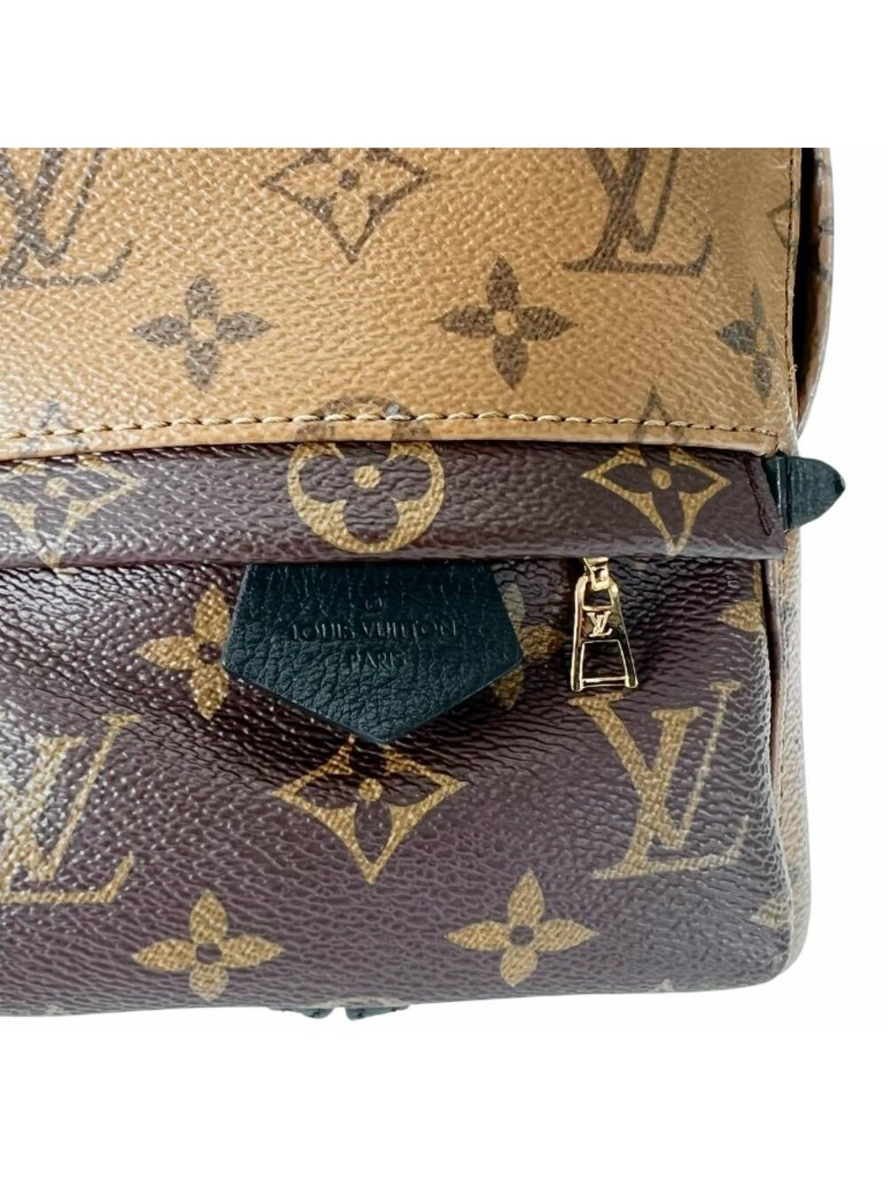 Louis Vuitton Monogram Reverse Mini Palm Springs Backpack Brown - Picture 12 of 15